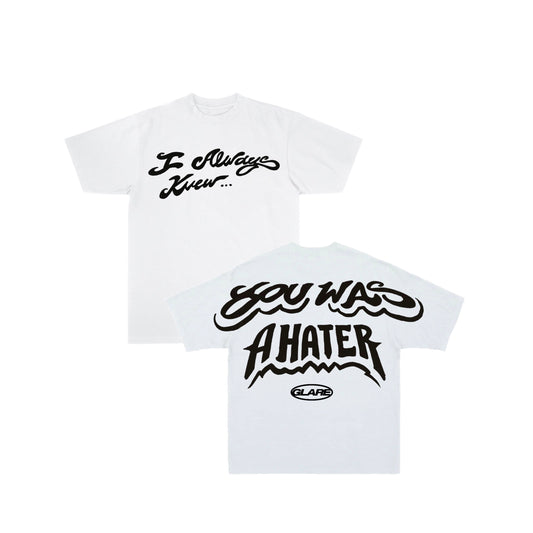 Glare Army "I Always Knew You Was a Hater" Oversized Box T-Shirts